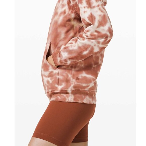 Lululemon Tie Dye Marmoleado Ancient Copper All Yours Hoodie Sz 10 26710 - Picture 4 of 12